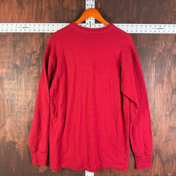 LL‎ Bean Henley 2 Layer Traditional Fit River Driver's 40% Wool Shirt Mens Large - Picture 7 of 7